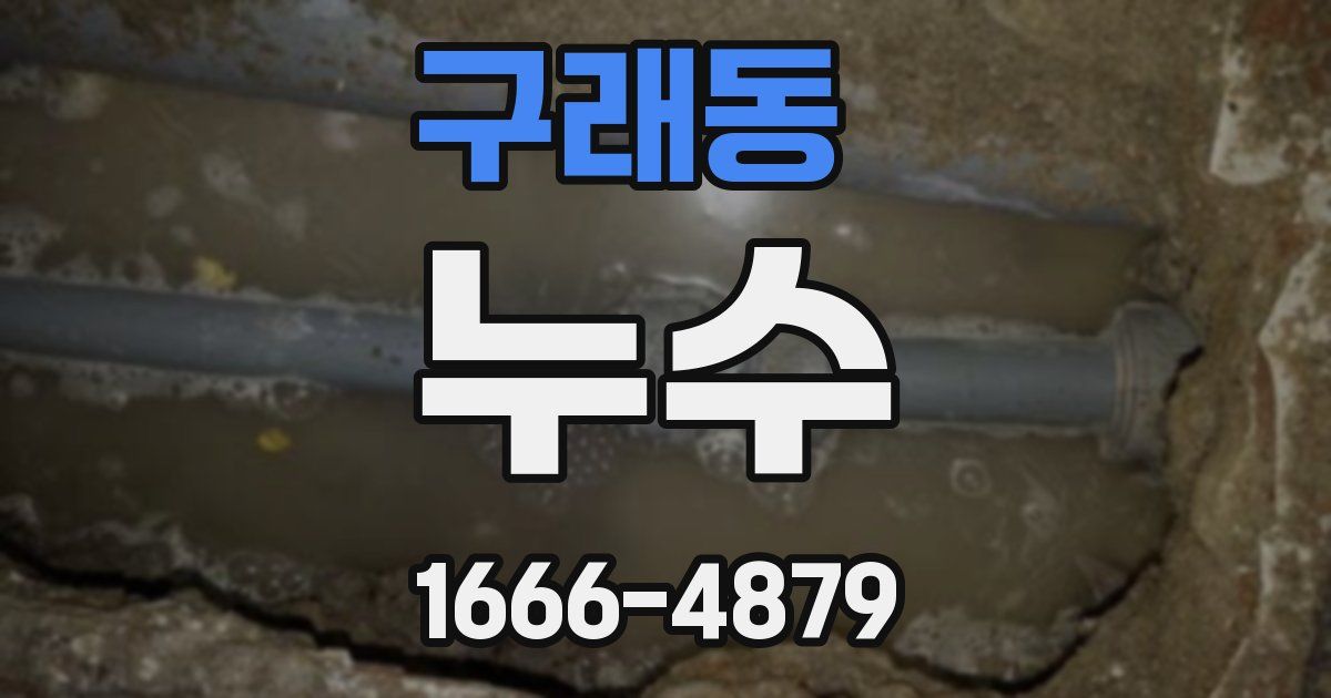 구래동 누수