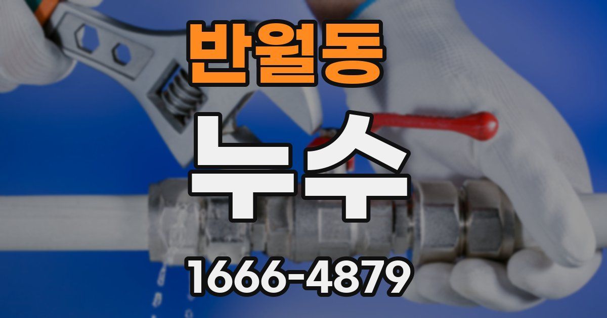 반월동 누수