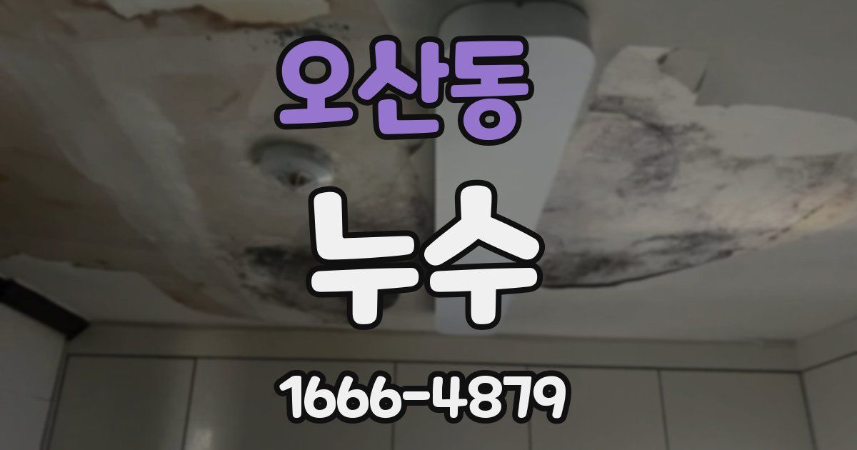 오산동 누수