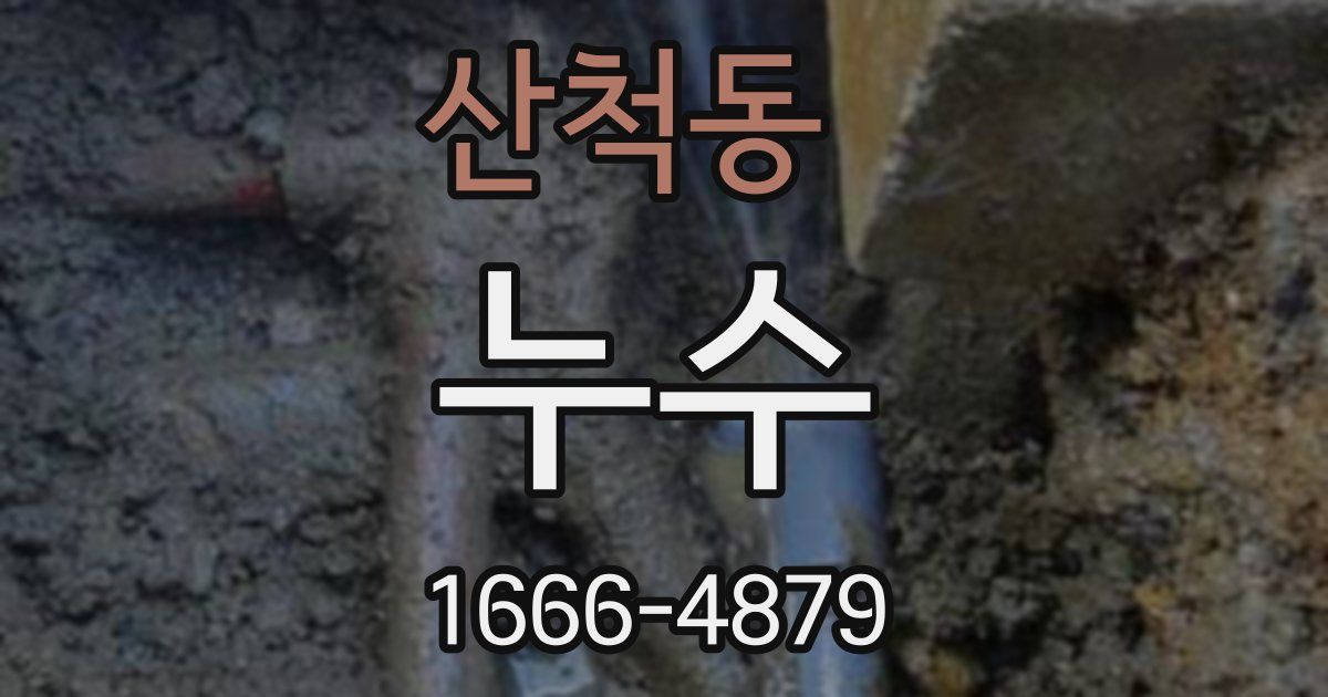 산척동 누수