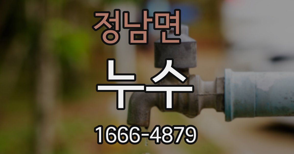 정남면 누수