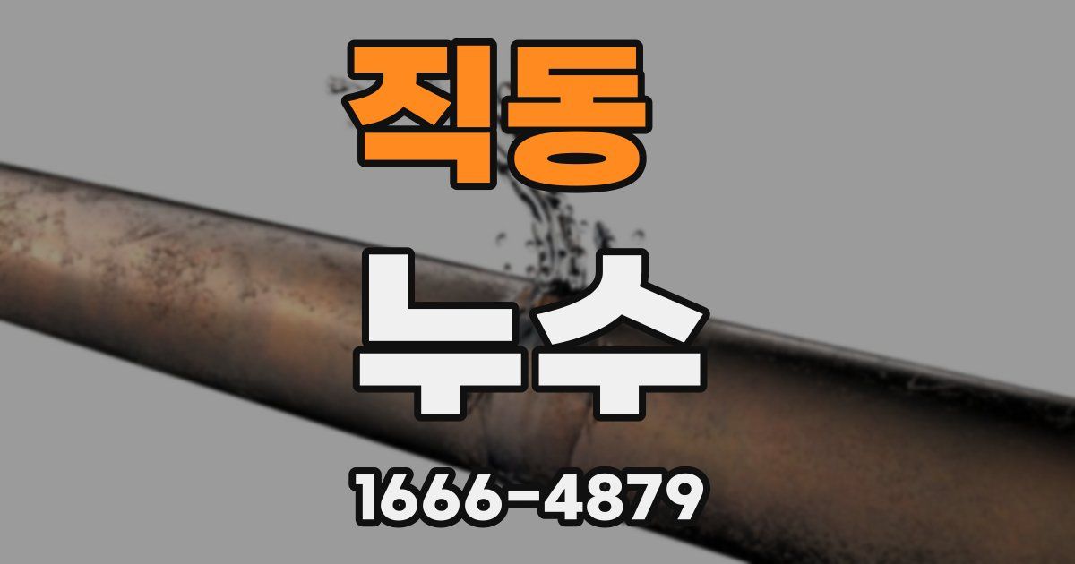 직동 누수