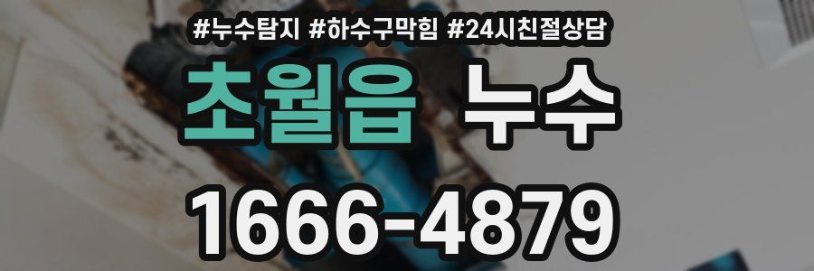 초월읍 누수