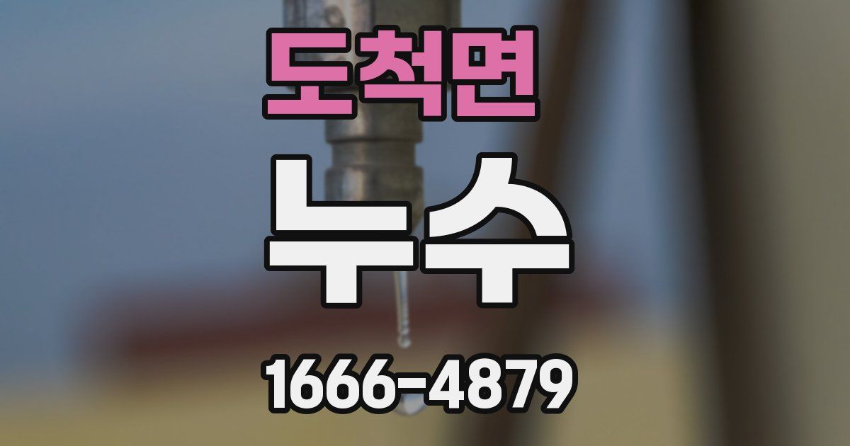 도척면 누수