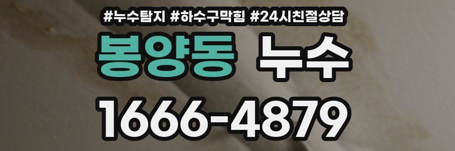 봉양동 누수