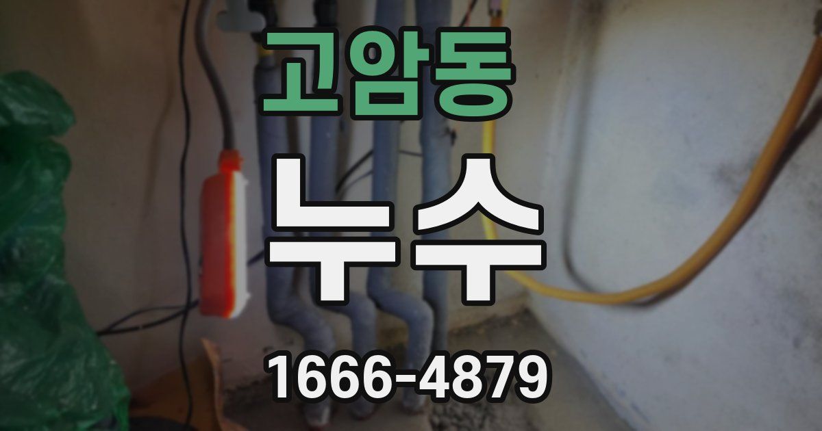 고암동 누수