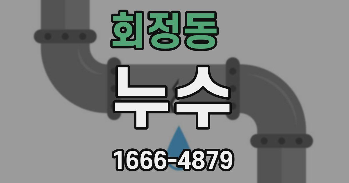 회정동 누수