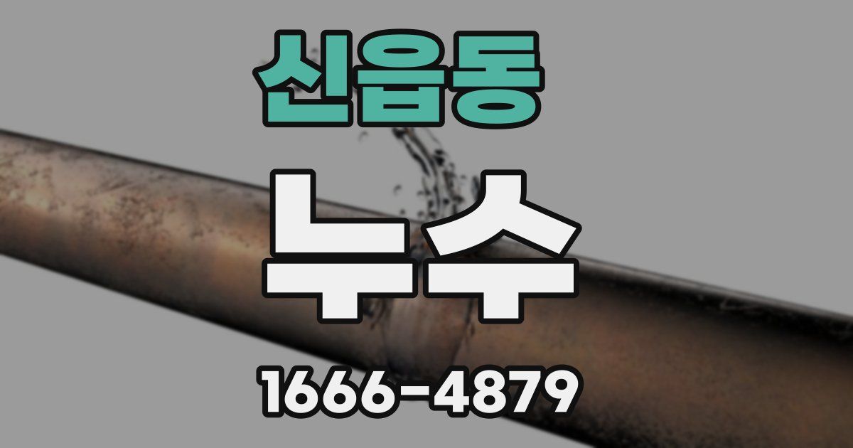 신읍동 누수