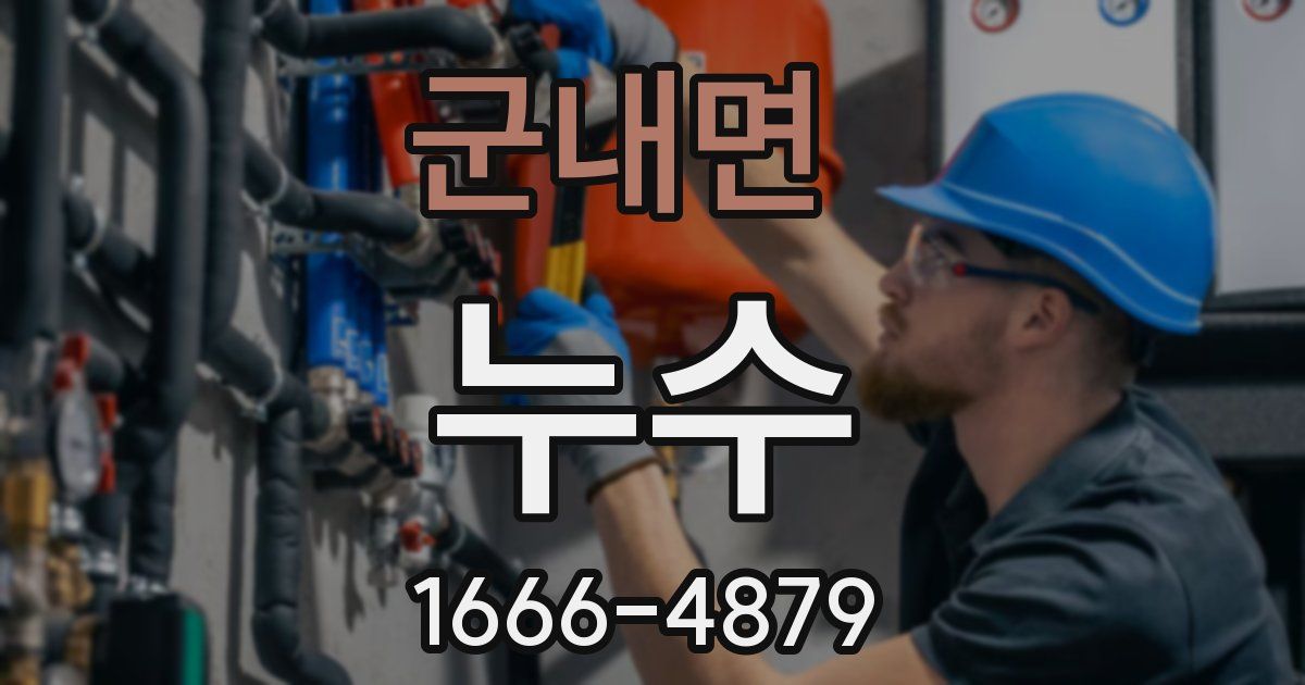 군내면 누수