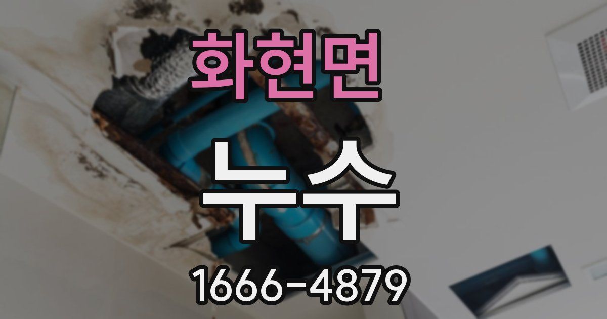 화현면 누수