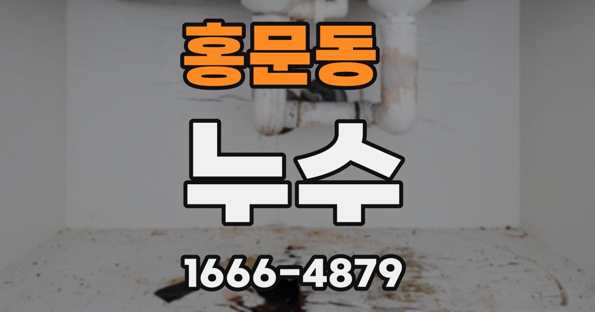 홍문동 누수