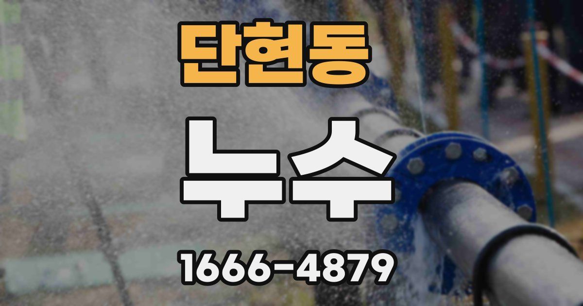 단현동 누수