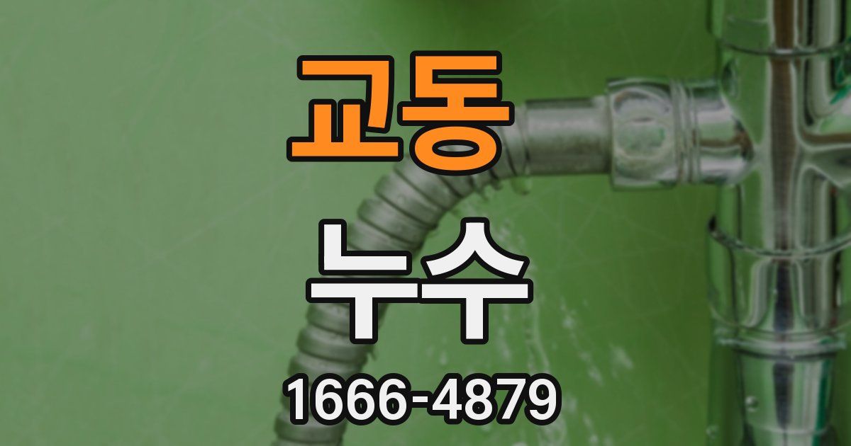 교동 누수