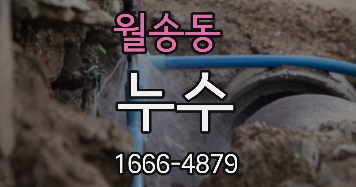 월송동 누수