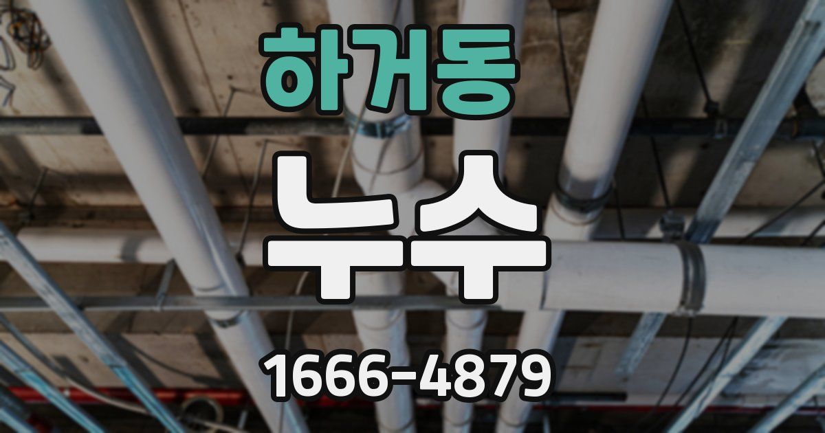 하거동 누수
