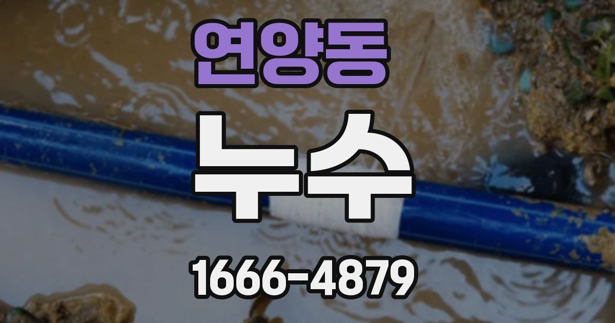 연양동 누수