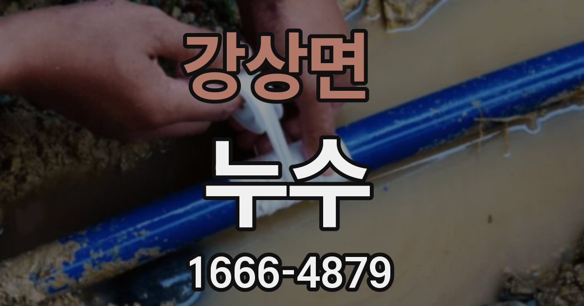 강상면 누수
