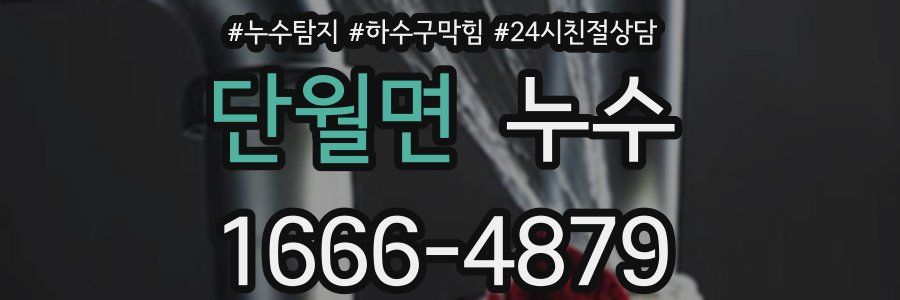 단월면 누수