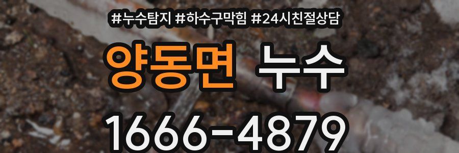 양동면 누수