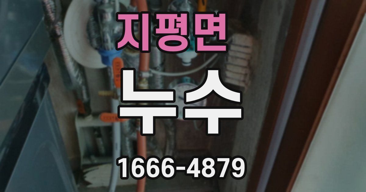 지평면 누수