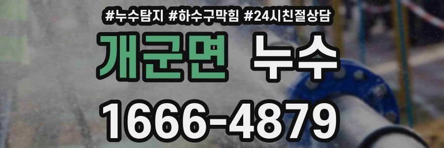 개군면 누수