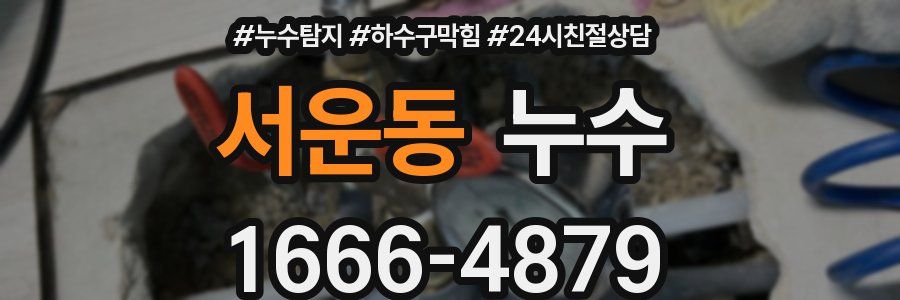 서운동 누수