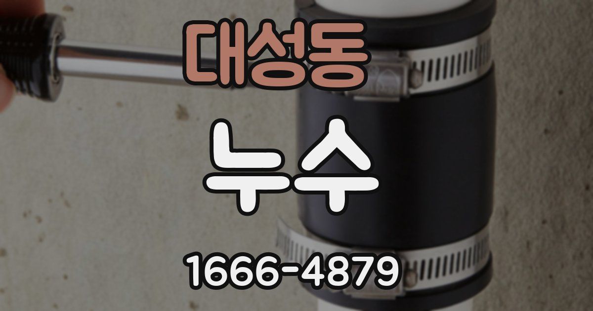 대성동 누수