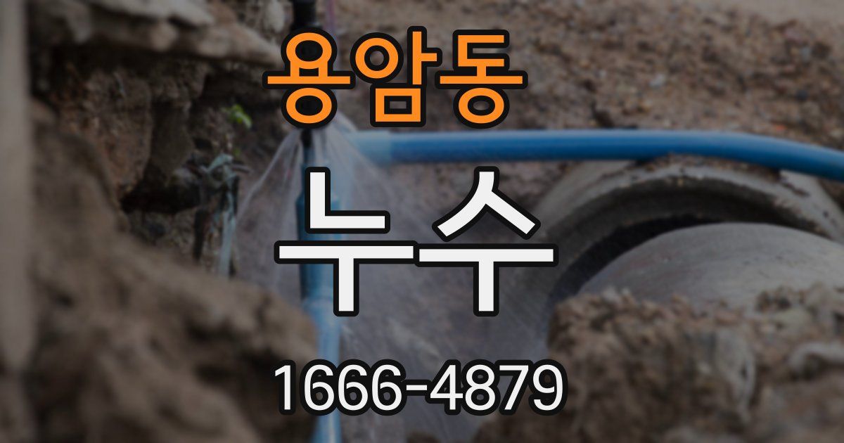용암동 누수