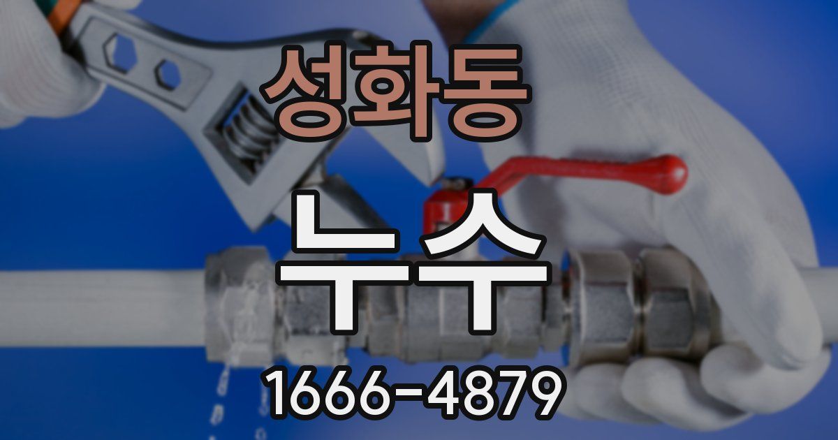 성화동 누수