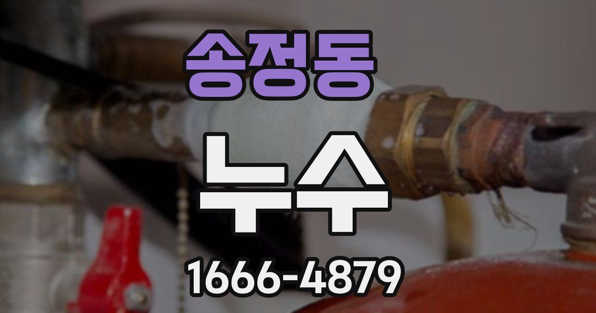 송정동 누수