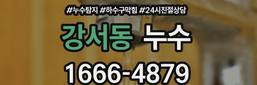 강서동 누수