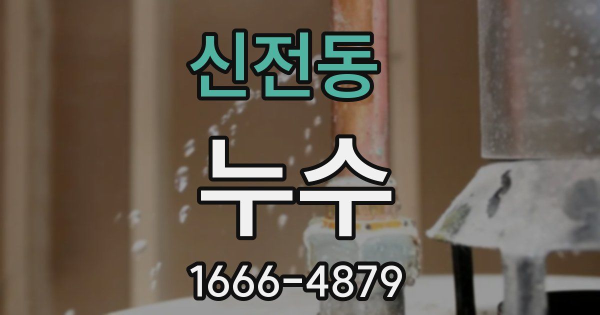 신전동 누수