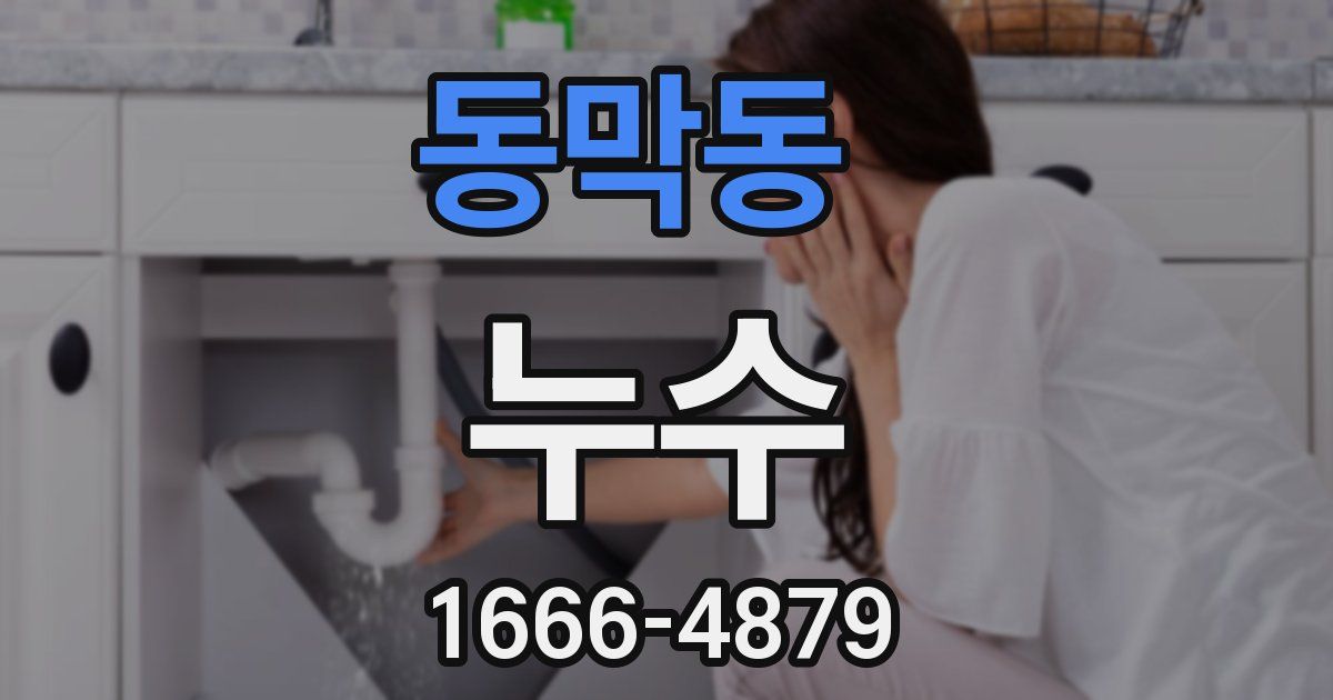 동막동 누수