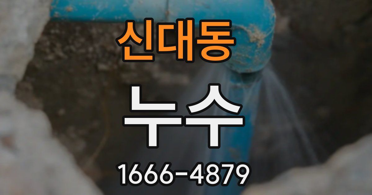 신대동 누수