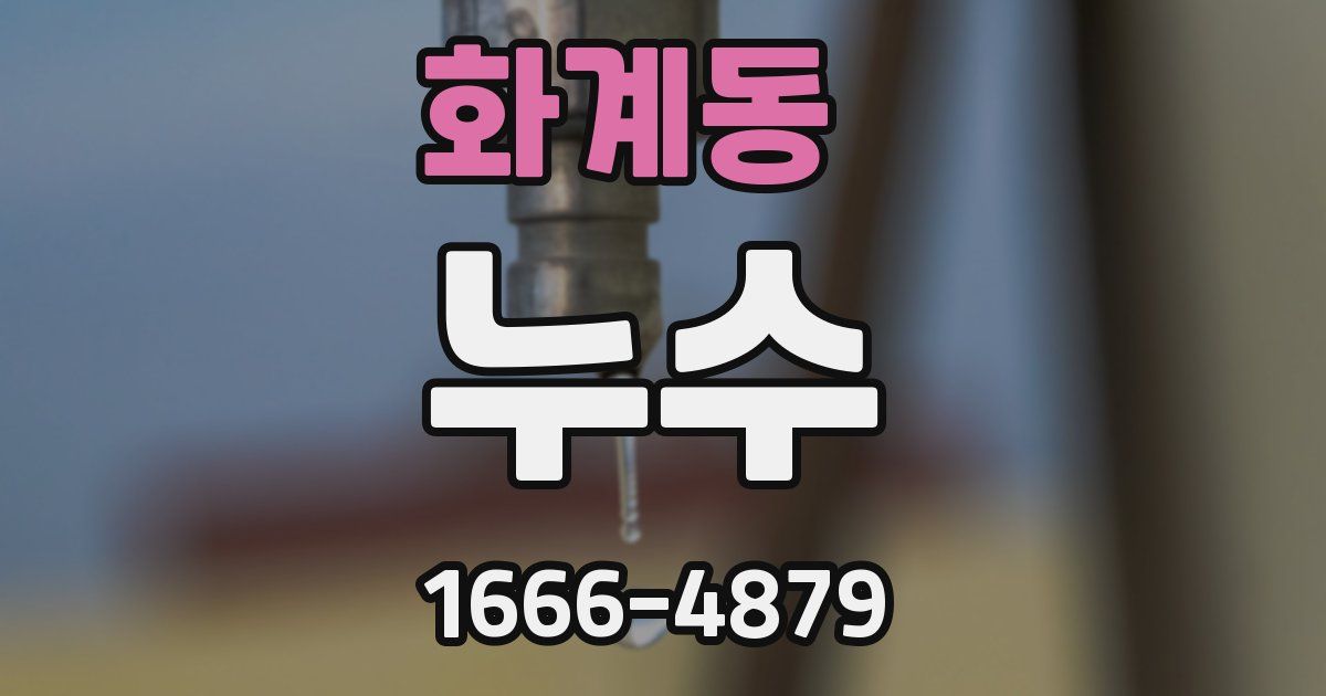 화계동 누수