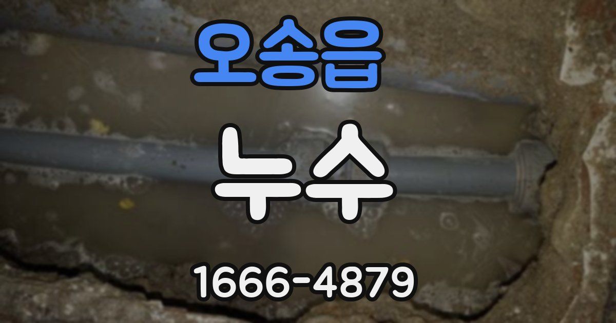 오송읍 누수