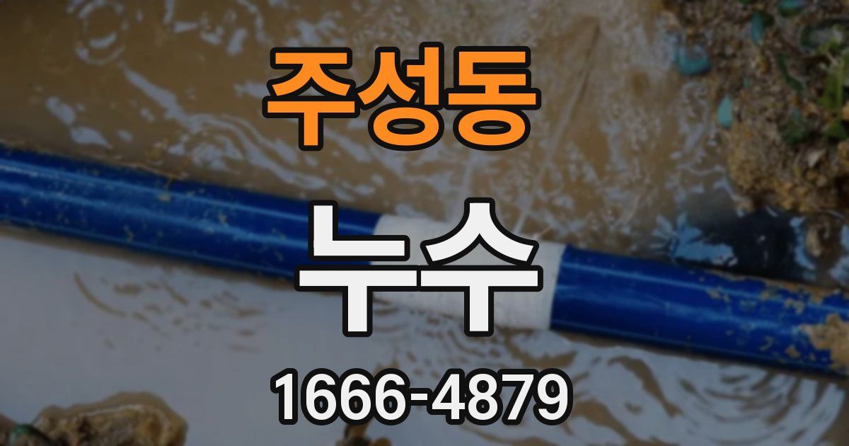 주성동 누수
