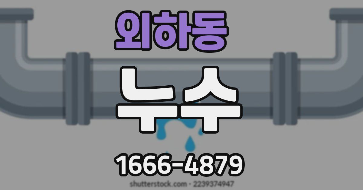 외하동 누수