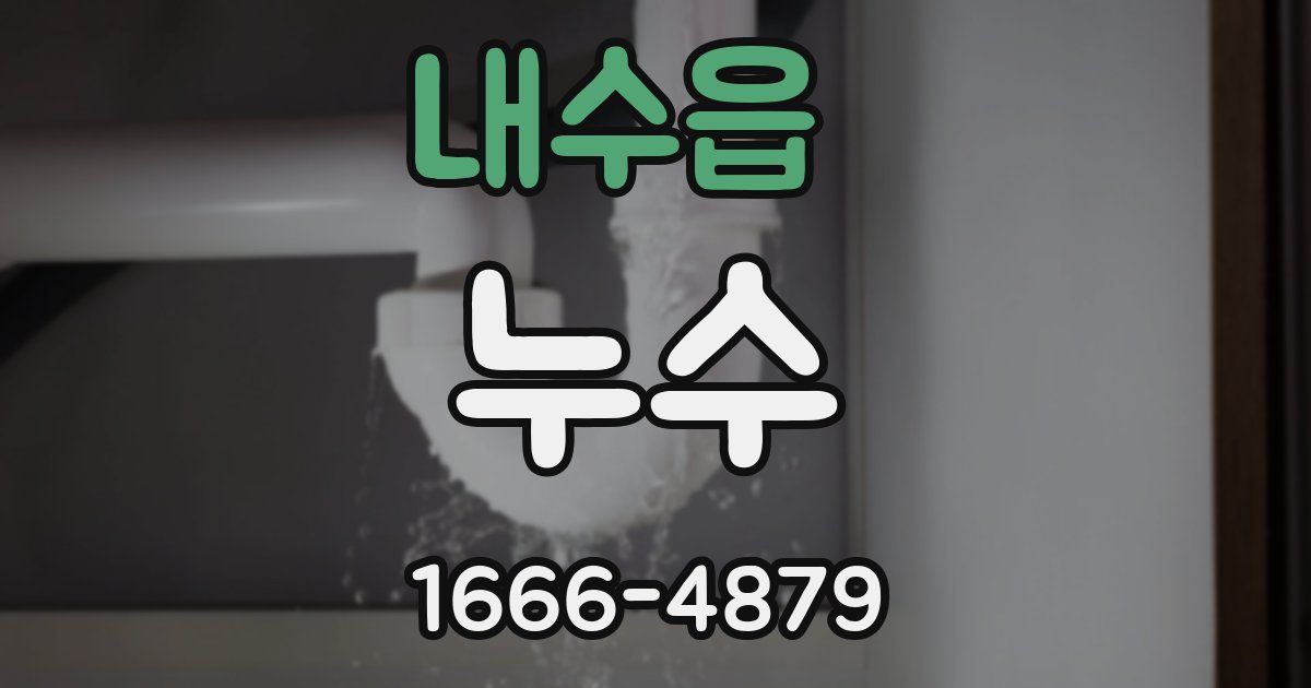 내수읍 누수