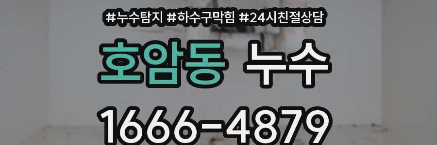 호암동 누수