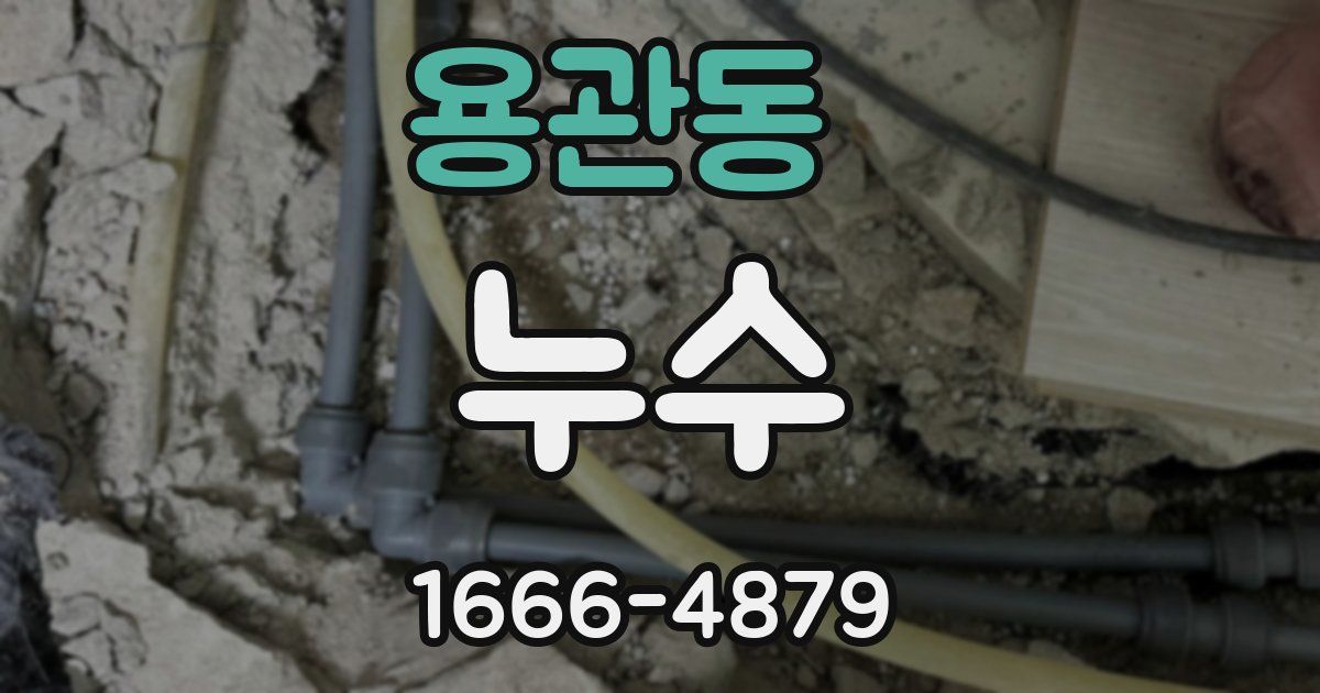 용관동 누수