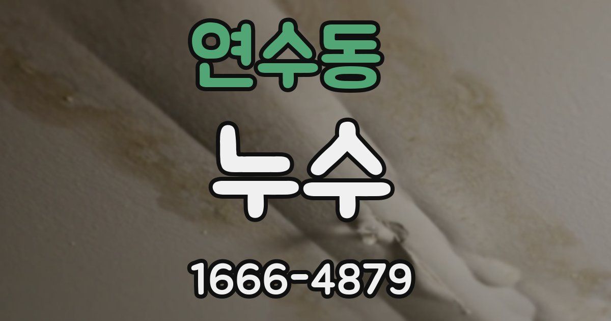 연수동 누수