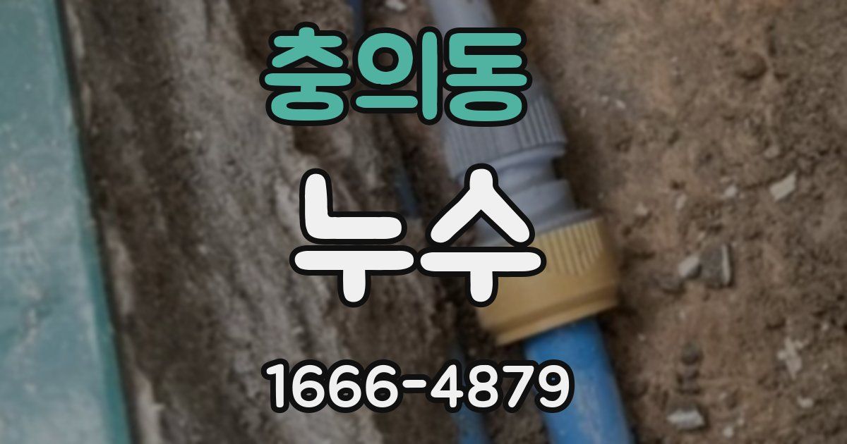 충의동 누수