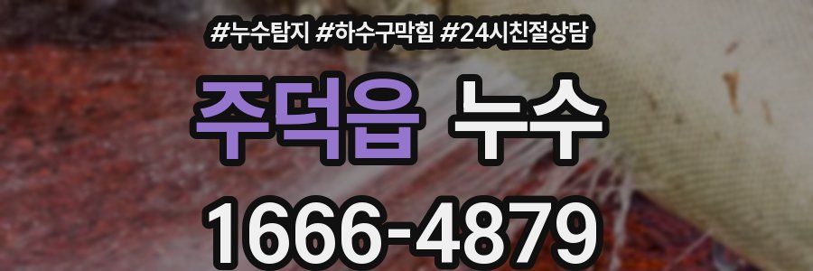 주덕읍 누수