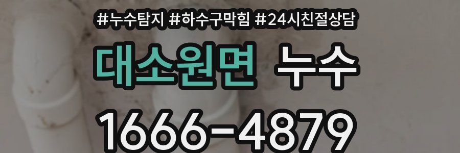 대소원면 누수