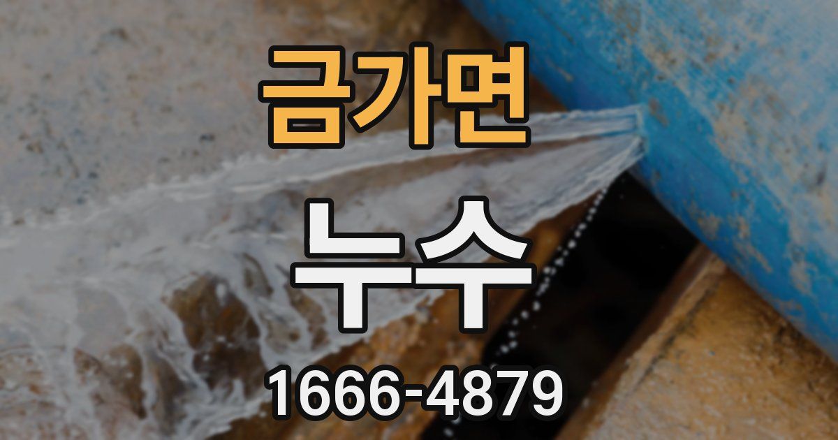 금가면 누수