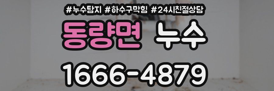 동량면 누수