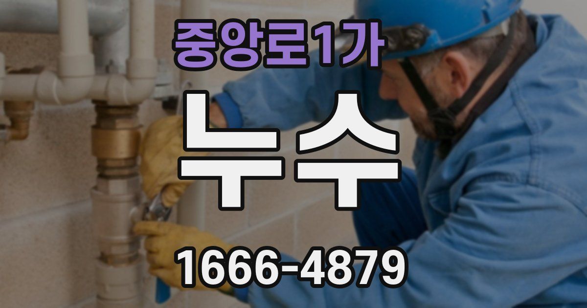 중앙로1가 누수