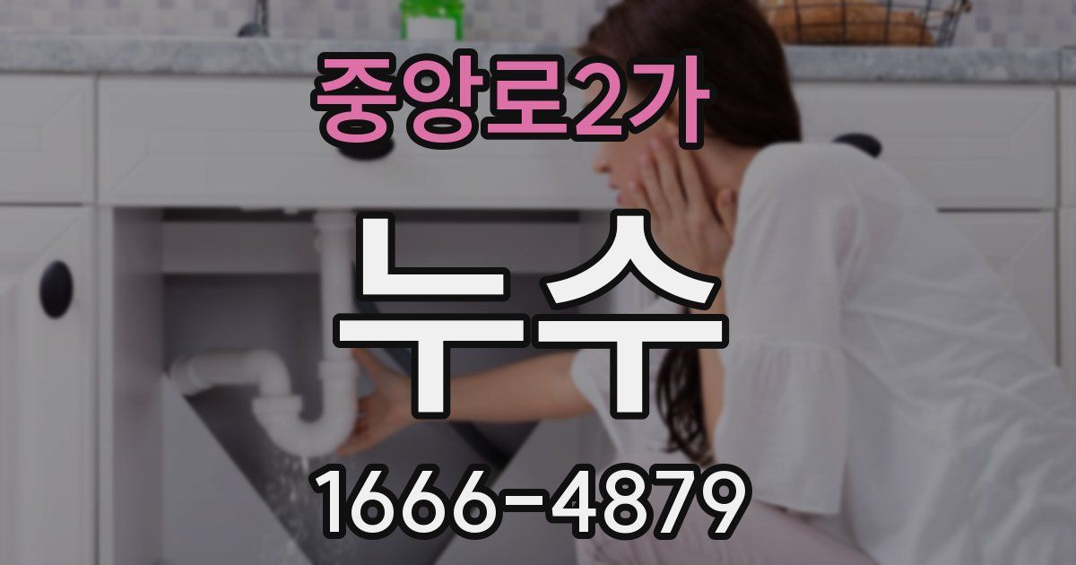 중앙로2가 누수