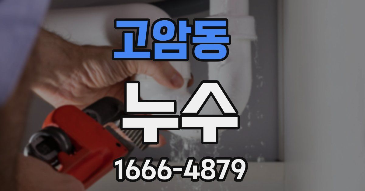 고암동 누수